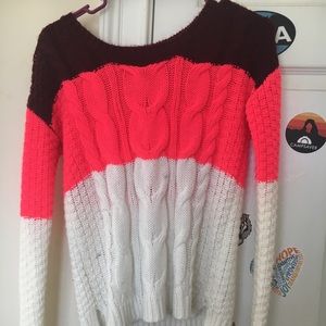 Cute Khol’s multicolored sweater.